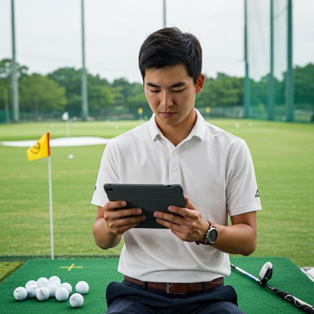 Reviewing after golf lessons: Consistent practice is the key to improving your skills!