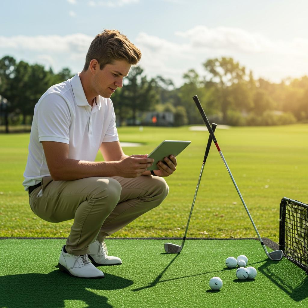 Reviewing after golf lessons: Consistent practice is the key to improving your skills!
