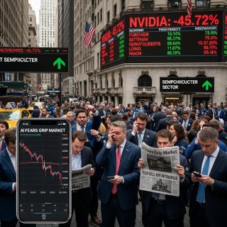 월가 AI 공포 확산, 엔비디아 급락