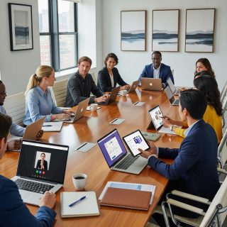 회의실, 구글 미트와 팀즈 자유롭게