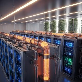 뜨거운 물로 식히는 데이터센터