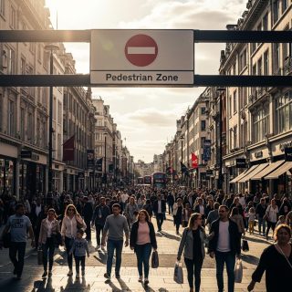 옥스퍼드 스트리트, 차 없는 거리로