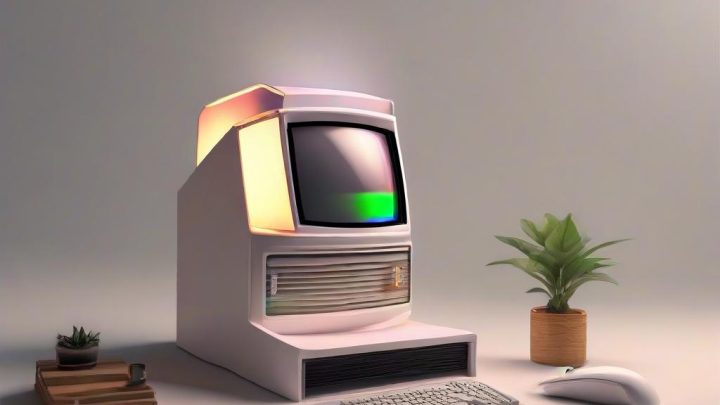 번아웃 모니터 케이스 2026 레트로 아이맥 PC